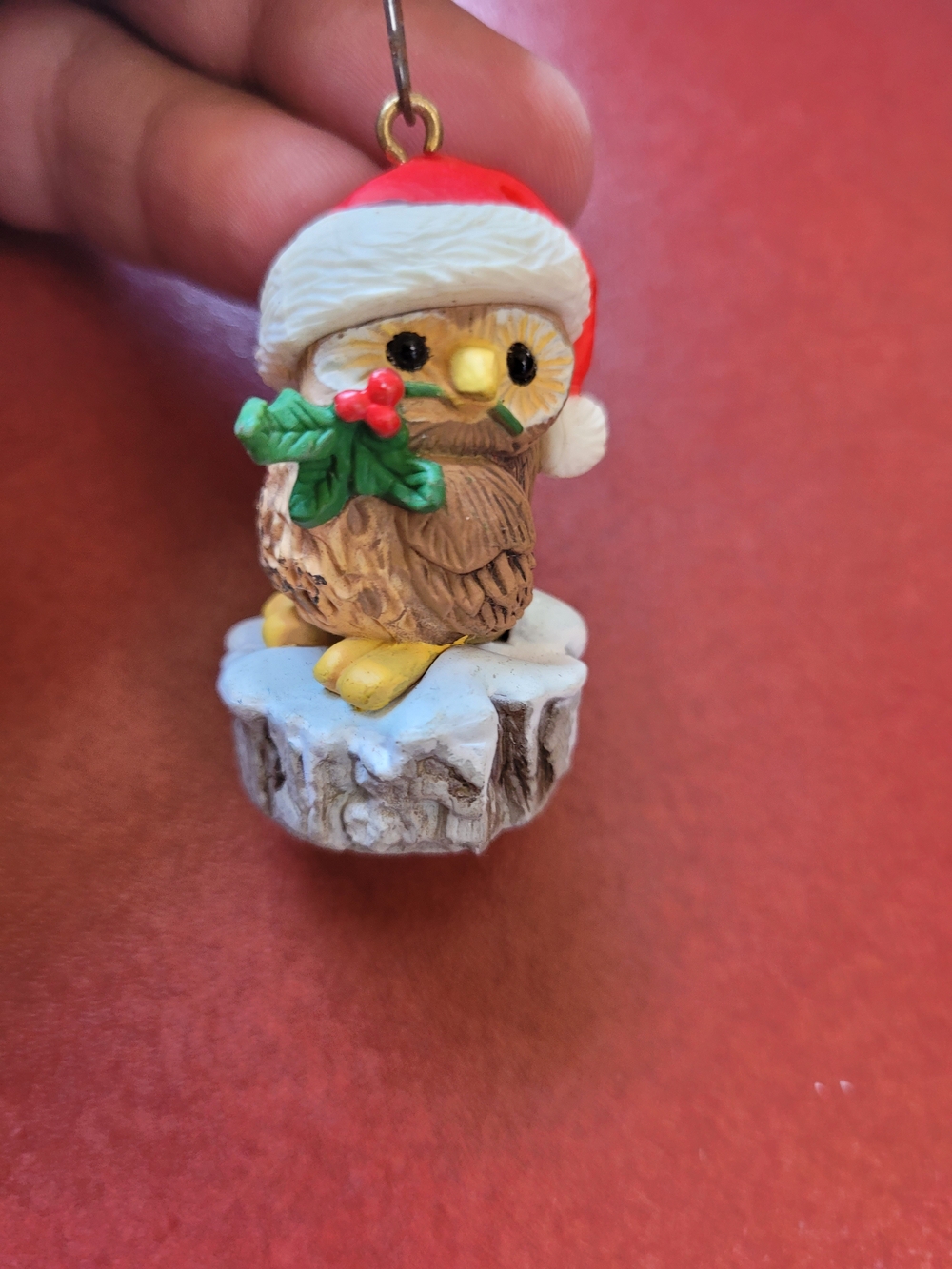 Hallmark Christmas Ornament Santa Christmas Owl Little Trimmers 1980 #Hallmark #